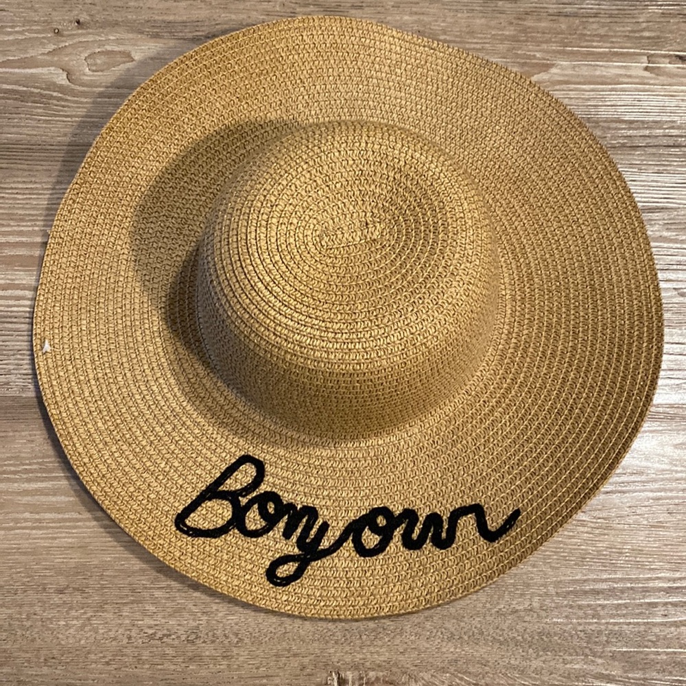 Nicole Marciano Straw Bonjour Sun Hat